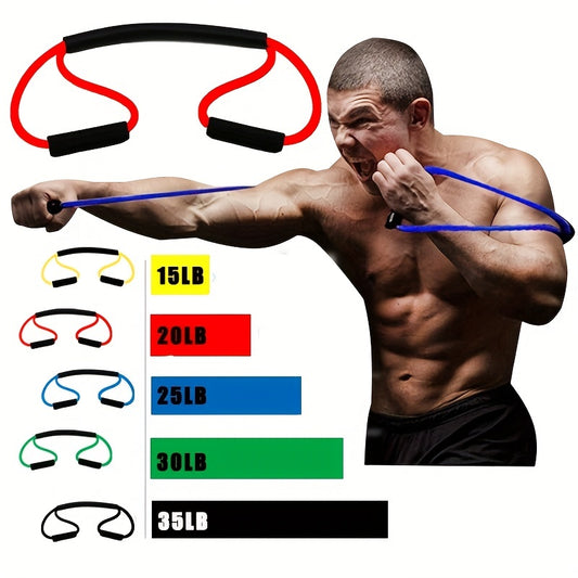 Tension Belt: Get Fit With Rubber Resistance Band For Men & Women's Outdoor Gym, Karate, Boxing, Yoga & Pilates Training!