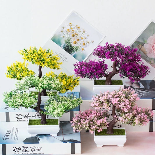 Home Decor, Artificial Plants Bonsai Small Tree