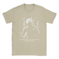 Blade Runner Like Tears In Rain Men T Shirts Vintage Tees Short Sleeve Round Collar T-Shirts Pure Cotton Party Clothes