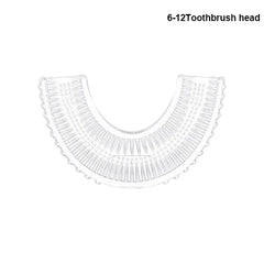 Children U-shaped Electric Toothbrush 360 Degrees Smart Cartoon Kids silicone Toothbrush Automatic Rechargeable Sonic Toothbrush